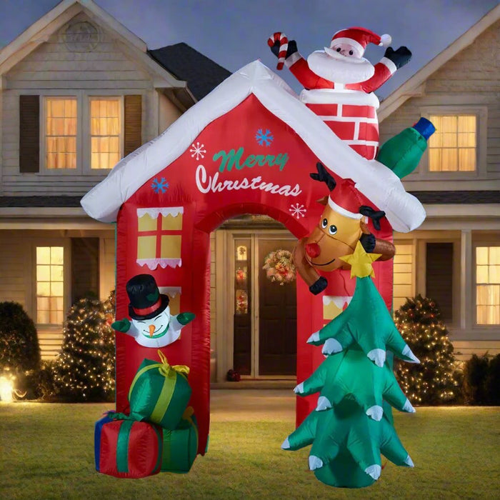 Large Inflatable Christmas Tree Arch (2.4x3m) - Christmas Factory