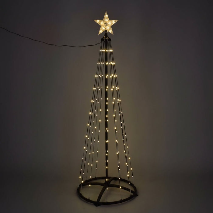 154 LED Strand Tree with Star 150cm - available in 2 Colours - Christmas Factory