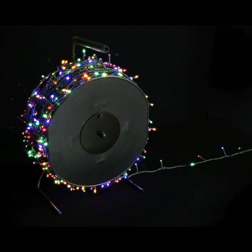2000 LED Fairy Lights with Wind - Up Reel - available in 2 Colours - Christmas Factory