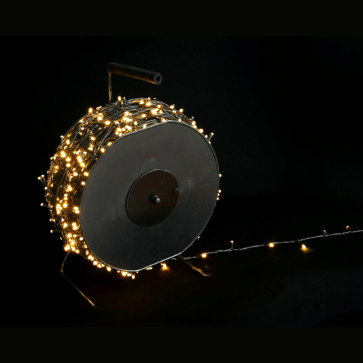 2000 LED Fairy Lights with Wind - Up Reel - available in 2 Colours - Christmas Factory