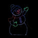 246 LED Snowman Waving with Stand 79cm - Christmas Factory