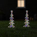 3pc Multicolour Starry Wire Path Trees (80cm) - Christmas Factory