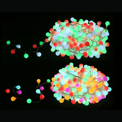 400 LED Frosted Ball Lights - available in 2 Colours - Christmas Factory
