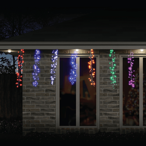 672 LED Rainbow Cluster Drops - Christmas Factory