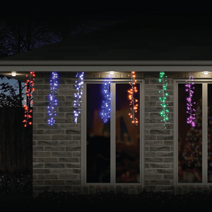 672 LED Rainbow Cluster Drops - Christmas Factory