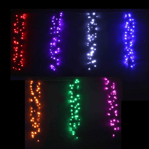 672 LED Rainbow Cluster Drops - Christmas Factory