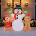 Airpower Snowman and Gingers with Disco LEDs 200cm - Christmas Factory