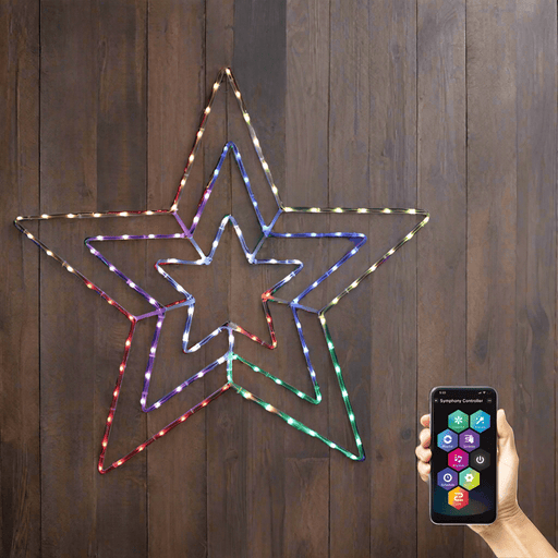 App Controlled LED Lightshow 3 - in - 1 Star 82cm - Christmas Factory
