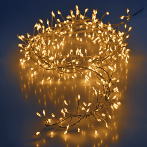 Battery Operated 100 LED Lights with Silver Wire 1m - available in 3 Colours - Christmas Factory