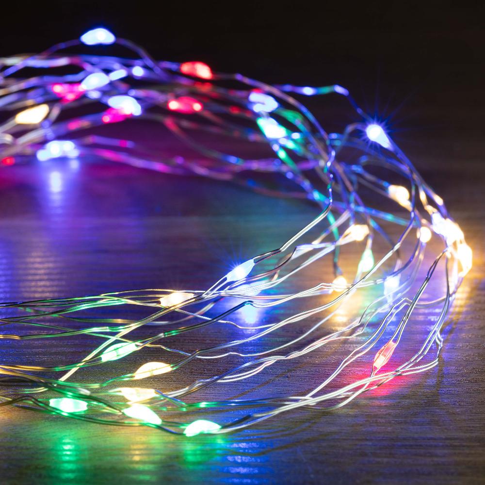 Battery Operated 30 LED Wire Pin Lights – 3m, available in 3 Colors ...