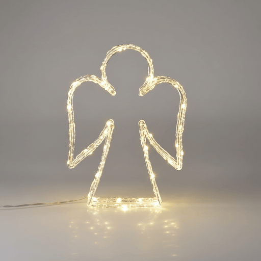 Battery Operated 50 LED Angel in Warm White 31cm - Christmas Factory