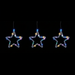 Battery Operated 85 LED Curtain Light with Stars - available in 2 Colours - Christmas Factory