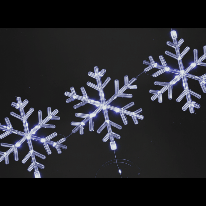 Battery Operated 85 LED Curtain Light with Stars - available in 2 Colours - Christmas Factory