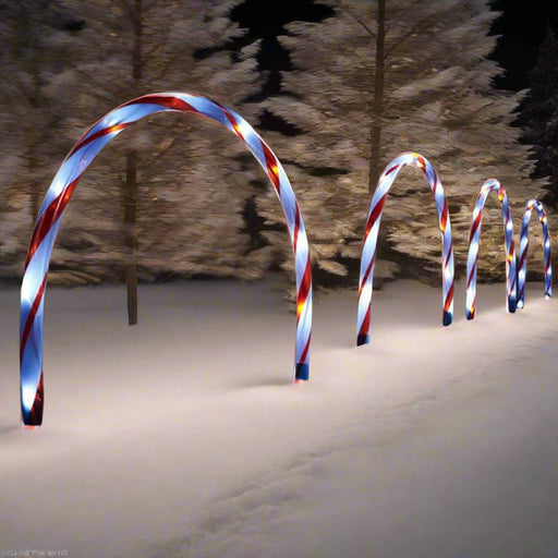 Candy Cane Arch Path Lights (4pc) - Christmas Factory