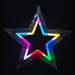 Colour Change LED Rainbow Star 50cm - Christmas Factory