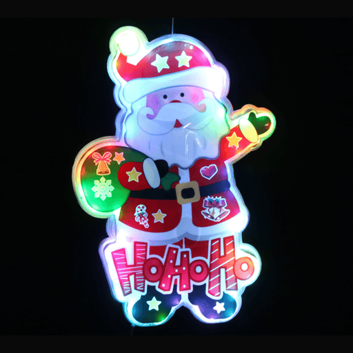Colour Change LED Santa Plaque - Christmas Factory