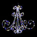 LED Acrylic Chandelier Flashing available in 2 colors - Christmas Factory