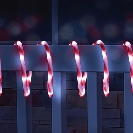 LED Candy Cane Ropelight 20m - Christmas Factory