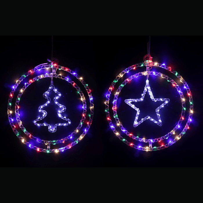 LED Crystal Rings with Motif - available in 2 Designs - Christmas Factory