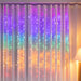 LED Curtain Lights Rainbow Color available in 2 sizes - Christmas Factory