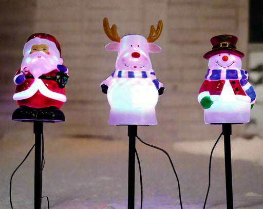 LED Disco Character Path Lights (3pc) - Christmas Factory