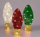 LED Flashing Glitter Thread Lightbulbs (3pc) - Christmas Factory