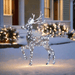 LED Flashing PVC Spun Reindeer 115cm - Christmas Factory