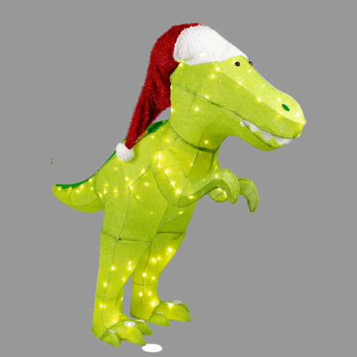 LED Mesh Tinsel Dinosaur Flashing 125cm - Christmas Factory