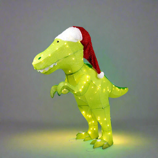 LED Mesh Tinsel Dinosaur Flashing 125cm - Christmas Factory