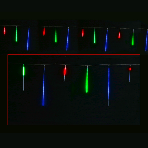 LED Mix Size Rainfall Tubes 12 Pack - available in 3 Colours - Christmas Factory