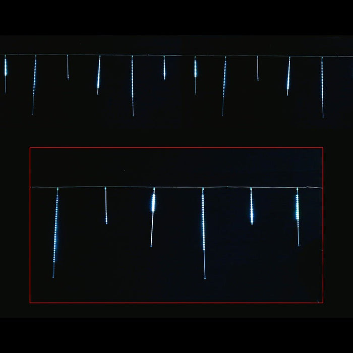 LED Mix Size Rainfall Tubes 12 Pack - available in 3 Colours - Christmas Factory