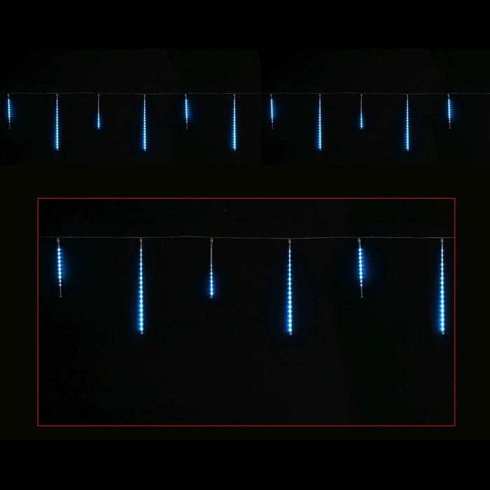 LED Mix Size Rainfall Tubes 12 Pack - available in 3 Colours - Christmas Factory