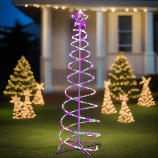 LED Multi Double Spiral Tree (1.8m) - Christmas Factory