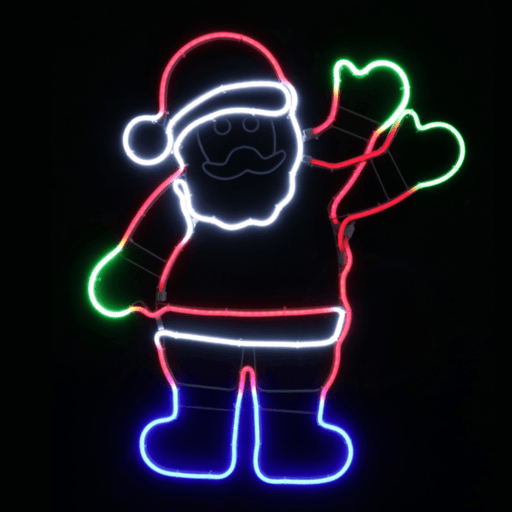 LED Neonflex Waving Santa - Christmas Factory