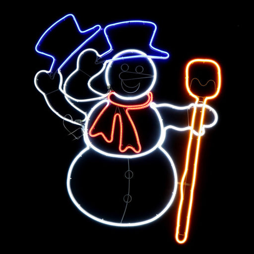 LED Neonflex Waving Snowman - Christmas Factory