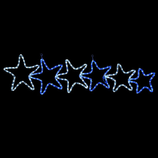 LED Rope light 6 Stars Cluster - Christmas Factory