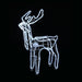 LED Ropelight Standing Reindeer Small Moving Cool White available in 2 types - Christmas Factory