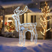 LED Ropelight Standing Reindeer Small Moving Cool White available in 2 types - Christmas Factory
