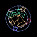 LED Ropelight Wreath with Flashing Bells - Christmas Factory