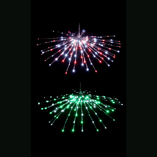 LED Silver Foil Sparkler 70cm - available in 2 Colours - Christmas Factory