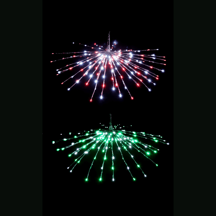 LED Silver Foil Sparkler 70cm - available in 2 Colours - Christmas Factory