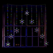 LED Snowflake Curtain Light in Multicolour - Christmas Factory