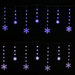 LED Snowflake Icicle Lights 180cm - availale in 2 Colours - Christmas Factory