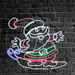 LED Surfing Santa Ropelight Motif - Christmas Factory