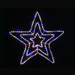LED Triple Twinkling Star Motif in Multicolour - Christmas Factory