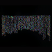 LED Twinkling Cluster Curtain Lights in Multicolour - Christmas Factory