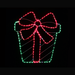 LED Twinkling Present with Bow Motif - Christmas Factory