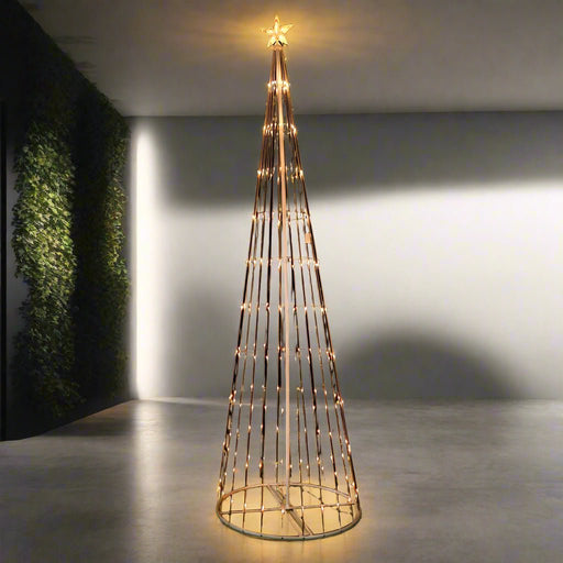 LED Warm Digital Flashing Strands Tree (2.4m) - Christmas Factory