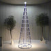 LED White Digital Flashing Strands Tree (2.4m) - Christmas Factory