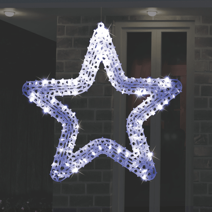 Pin Light LED Fancy Flashing Star - available in 3 Colours - Christmas Factory